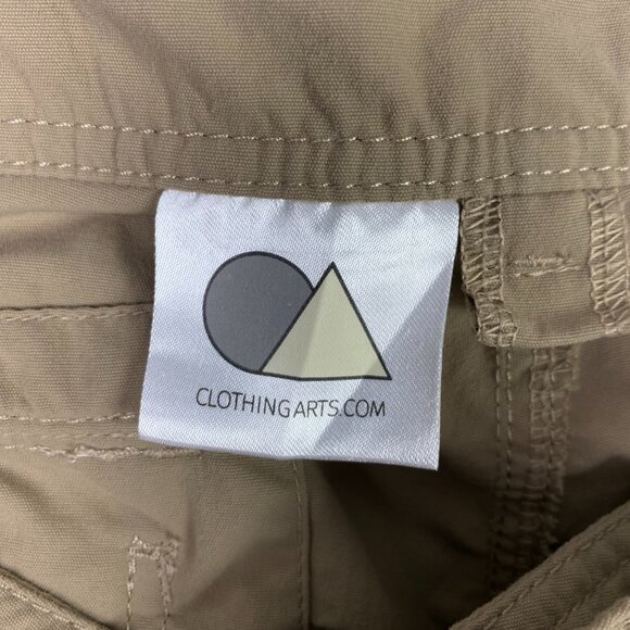 Clothing Arts P Cubed Pick Pocket Proof Cargo Pants Mens 40 x 30 Fit 41x29 Khaki - Picture 8 of 14